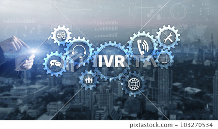 IVR Interactive voice response communication concept 103270534