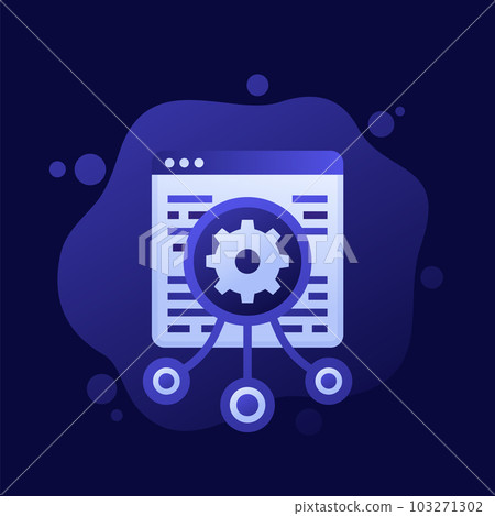 load testing icon, performance test vector design 103271302