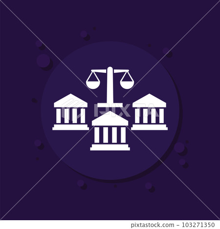 banking law icon with scales, vector banking law icon with scales, vector 103271350