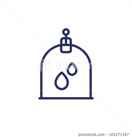 Hijama cupping therapy line icon Hijama cupping therapy line icon 103271367