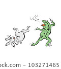 Choju Giga Frog and Rabbit Sumo 103271465