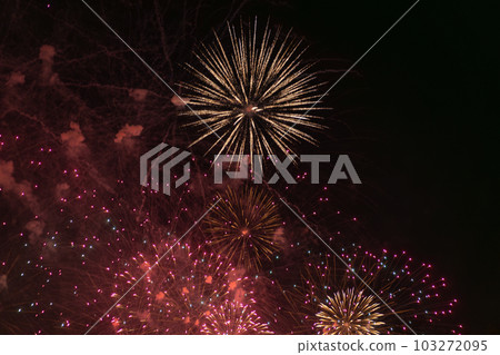 Red fireworks celebration 103272095