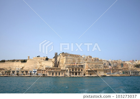 Valletta, the capital city of Malta seen from the sea 103273037