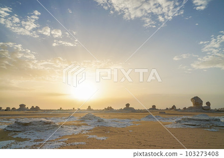 morning white desert morning white desert 103273408