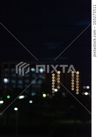 Taken from inside the Shinkansen train window view night view background image Taken from inside the Shinkansen train window view night view background image 103273511