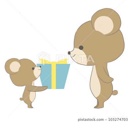 小熊送給父親禮物的插圖 小熊送給父親禮物的插圖 103274703