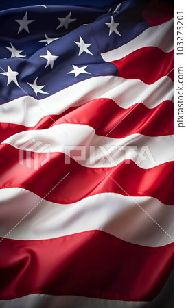 USA Waving Flag, Background of United States Flag. Generative ai USA Waving Flag, Background of United States Flag. Generative ai 103275201