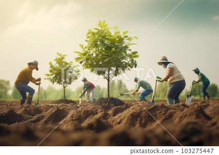 Planting Tree, World Save Life, and Plant a Tree. Generative ai Planting Tree, World Save Life, and Plant a Tree. Generative ai 103275447
