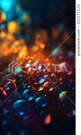 Abstract Colorful Bokeh Dynamic Background with Rich Colors. Generative ai 103275520