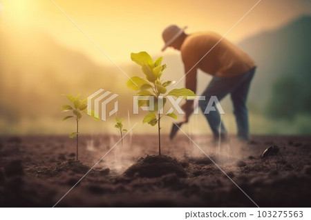 Planting Tree, World Save Life, and Plant a Tree. Generative ai Planting Tree, World Save Life, and Plant a Tree. Generative ai 103275563
