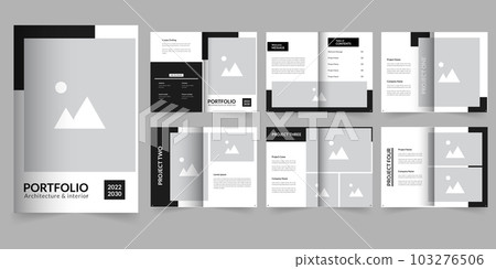 Architecture or interior portfolio professional architecture portfolio template Architecture or interior portfolio professional architecture portfolio template 103276506