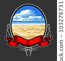 beach backdrop for design purposes 103276731