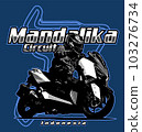 big automatic scooter mandalika circuit background 103276734