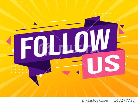 Follow Us and Like Vector Illustration for Internet Advertisement of a Social Media Users Following an Interesting Page in Hand Drawn Templates 103277753