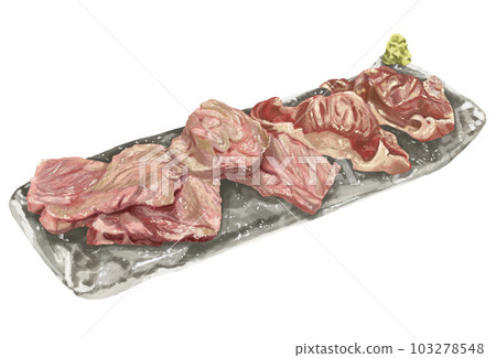 微烤肉壽司手繪風格插畫 微烤肉壽司手繪風格插畫 103278548