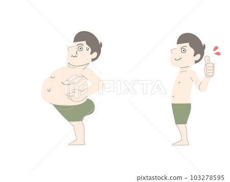 節食增重減肥男套裝素材 103278595