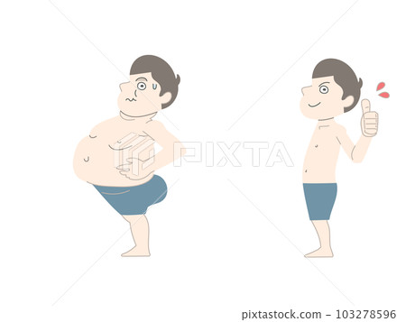 節食增重減肥男套裝素材 103278596