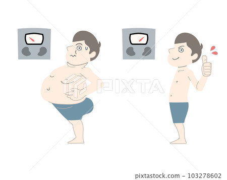 Diet gain weight lose weight male weight scale set material 103278602