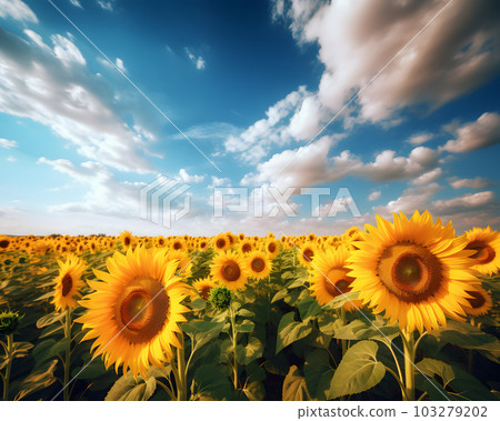Sunflower field Sunflower field 103279202