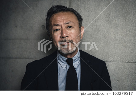 Close-up of a middle-aged man's face in a suit Close-up of a middle-aged man's face in a suit 103279517