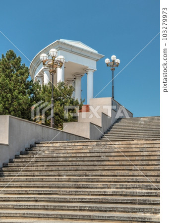Seaside or Primorsky stairs in Chernomorsk, Ukraine 103279973