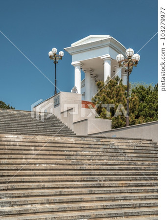 Seaside or Primorsky stairs in Chernomorsk, Ukraine 103279977