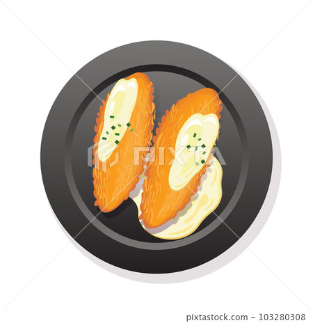 fish and chips on plate vector illustration fish and chips on plate vector illustration 103280308