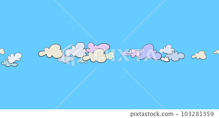 Seamless pattern of cloud, rain symbols Seamless pattern of cloud, rain symbols 103281359