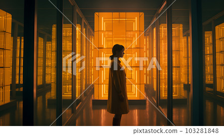 woman in strange place woman in strange place 103281848