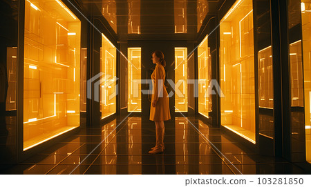 woman in strange place 103281850