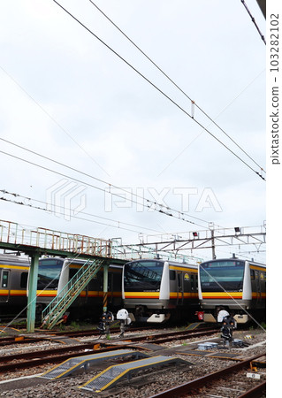 JR Nambu Line rolling stock depot Kamakura rolling stock center Nakahara branch JR Nambu Line rolling stock depot Kamakura rolling stock center Nakahara branch 103282102