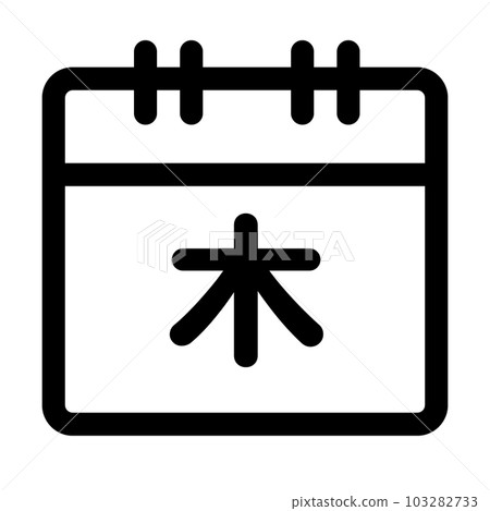 代表星期四的線條樣式圖標 103282733