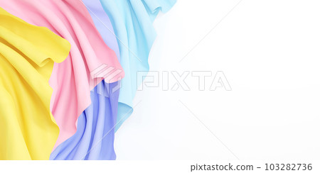 Colorful fabric background 3d render 103282736