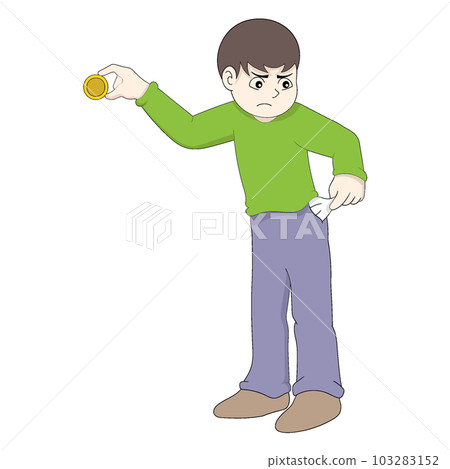 poor man is having financial difficulties 103283152