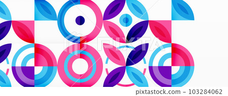 Colorful circle abstract background. Template for wallpaper, banner, presentation, background Colorful circle abstract background. Template for wallpaper, banner, presentation, background 103284062