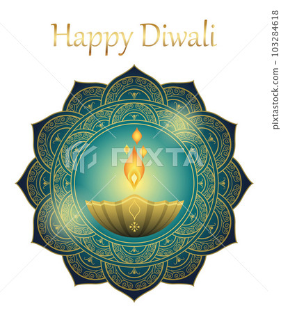 Symbol illustration of the Diwali Festival of Lights 103284618