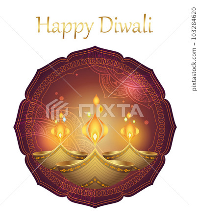 Symbol illustration of the Diwali Festival of Lights 103284620
