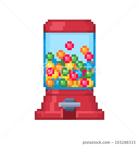 泡泡糖扭蛋的像素圖 103286315