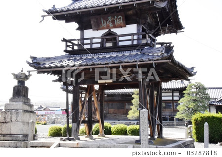Takashima City, Shiga Prefecture Sotakuji Sanmon Gate, Main Hall and Fresh Greenery 103287818