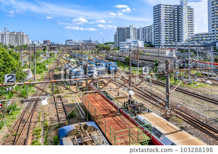 神奈川縣川崎市新川崎站的都市風光 103288198