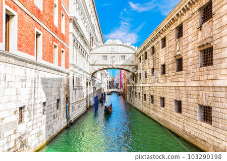Bridge of Sighs, the most popular place of visit in Venice, Italy 103290198
