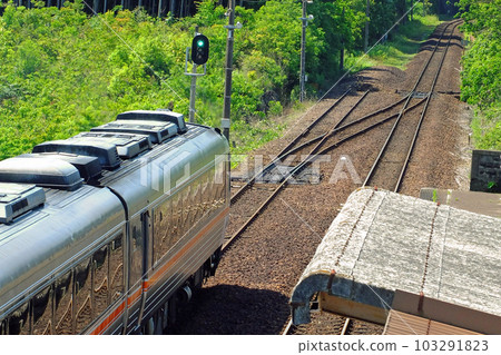 Kiha85 "Nanki" departing from Nakaseko Station Kiha85 "Nanki" departing from Nakaseko Station 103291823