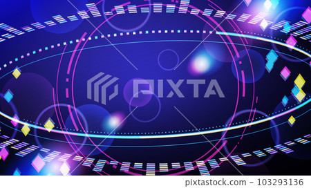 Background inspired by digital music_16:9 103293136