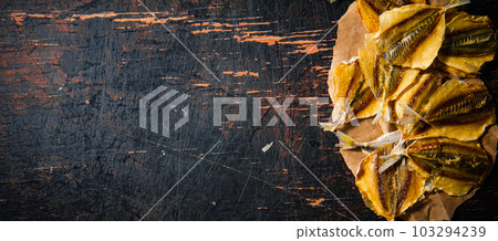 Dried and salted fish, beer snack. Dried and salted fish, beer snack. 103294239