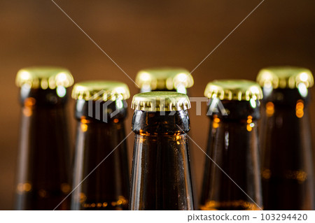 Fresh beer bottles. Fresh beer bottles. 103294420