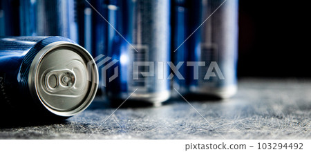 Fresh beer in can. 103294492