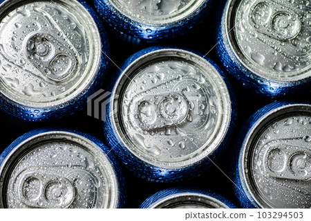 Fresh beer in cans. Fresh beer in cans. 103294503