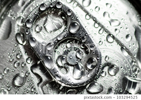 Beer can cap with water drops. Beer can cap with water drops. 103294525