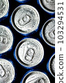 Fresh beer in cans. 103294531
