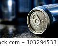 Fresh beer in can. 103294533
